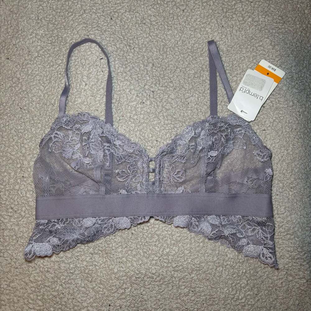 b.tempt'd by Wacoal Opening Act Lace Bralette in Purple